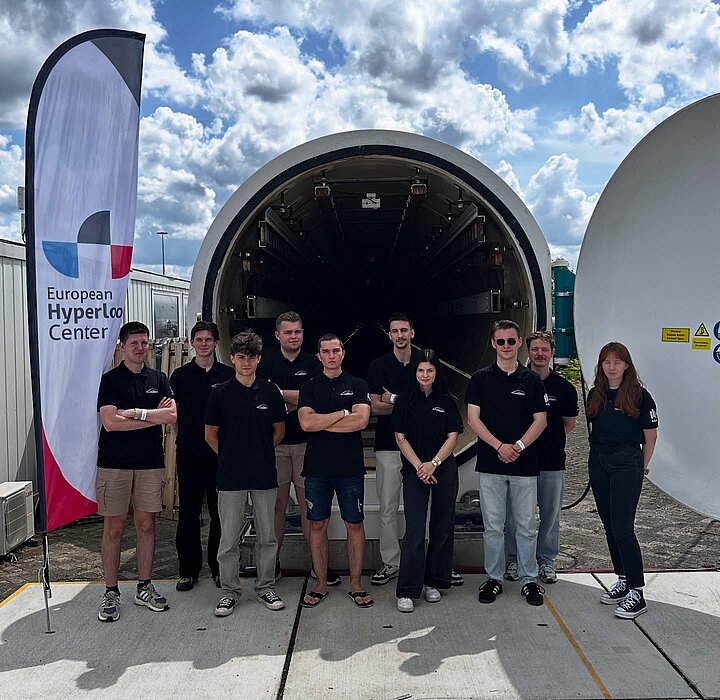 Członkowie Koła podczas Konferencji Hyperloop