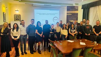 zdjęcie przedstawiające uczestników IV Spotkanie Laboratorium WBMS i SLMP Kraków/ Bielsko-Biała