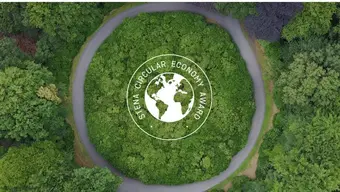 grafika dekoracyjna promująca konkurs Stena Circular Economy Award