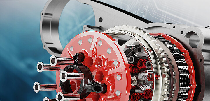 obraz części turbiny w 3D