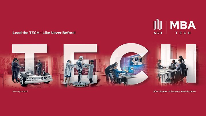 Grafika przedstawiająca zestawienie liter TECH