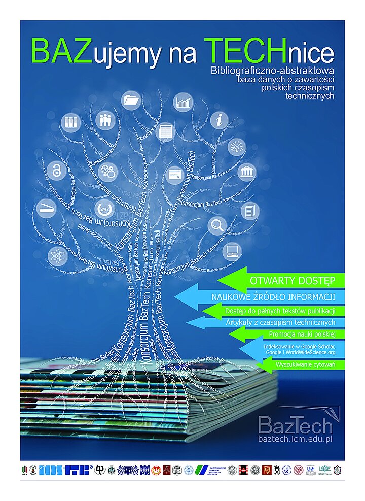 grafika z napisem Bazujemy na technice