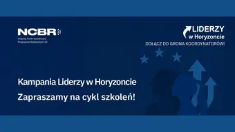 Plakat reklamujący program Liderzy