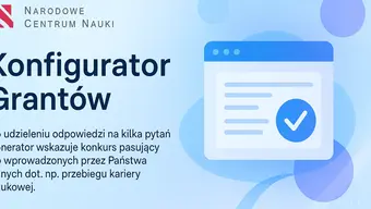 Plakat ilustrujący Konfigurator grantów