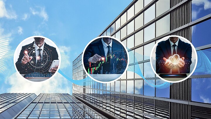 Abstrakcyjne zdjęcie budynku z grafikami